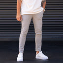 Men's Slim-Fit Lycra Gray Slacks (2)
