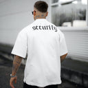 Men's Oversized Back Screen Printed White Heavy T-Shirt (11)