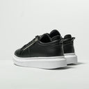 Plateforme Sneakers Chaussures Designer Fermeture Éclair Noir-Blanc