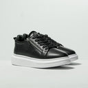 Chunky Sneakers Designer Zipper Shoes Black-White (10)