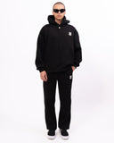 Sigilio QR Code Oversized Black Hoodie Tracksuit Set (6)