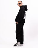 Sigilio QR Code Oversized Black Hoodie Tracksuit Set (8)