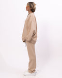 1881 3D Embroidered Oversized Designer Beige Sweatshirt Tracksuit (4)