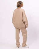 1881 3D Embroidered Oversized Designer Beige Sweatshirt Tracksuit (6)