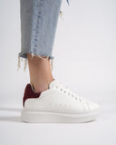 V-Harmony Women's White Shoes with Red Heel Tab (10)