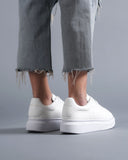 Martin Valen Women's Chunky Sneakers in Full White (5)