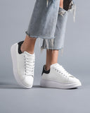 Martin Valen Women's Chunky Sneakers In White and Black (9)