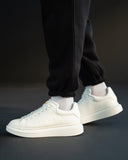 Men’s Crowned Chunky Sneakers Shoes White (6)