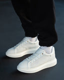 Men's Designer Breathable Mesh Sneakers in White (9)