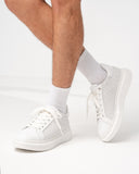 Men's Designer Breathable Mesh Sneakers in White (14)