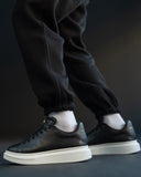 Men’s Crowned Chunky Sneakers Shoes Black (7)