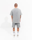 Men's Oversized Vintage 3D Print Detail Tracksuit Set with Shorts (5)