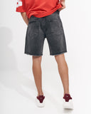 Men's Oversized Stone Washed Vintage Denim Shorts (4)