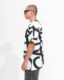 ‘’Strokes’’ Men’s Oversized Screen Printed White T-shirt (4)