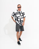 ‘’Strokes’’ Men’s Oversized Screen Printed White T-shirt (7)