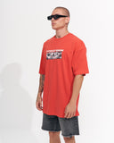 ‘’Warning’’ Men's Oversized Screen Printed Designer T-shirt (2)