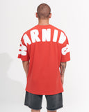 ‘’Warning’’ Men's Oversized Screen Printed Designer T-shirt (6)
