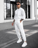 Men's Pocket Detail Oversized White T-shirt (2)