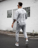 Men's Oversize Tracksuit Special Design Light Grey (9)
