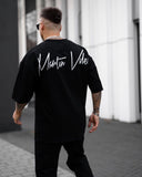 Men's Oversize Tracksuit Special Design Black (11)