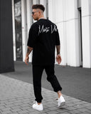Men's Oversize Tracksuit Special Design Black (10)