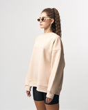 Martin Valen Women’s Basic Oversized Sweatshirt in Beige (6)