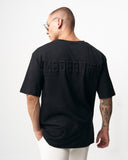 ‘’Modernity’’ Men’s Oversized Embossed Black T-shirt (7)