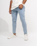 Men's Skinny Fit Stone Washed Denim Jeans