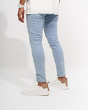Men's Skinny Fit Stone Washed Denim Jeans (3)