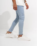 Men's Skinny Fit Stone Washed Denim Jeans (4)
