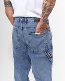 Men’s Oversized Denim Joggers with Hook & Loop Cuffs (6)