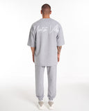 Men's Oversize Tracksuit Special Design Light Grey