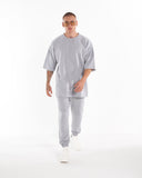 Men's Oversize Tracksuit Special Design Light Grey (8)
