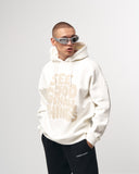White Oversized Hoodie with Cream Puffy Print (8)