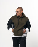 Men's Oversized Hoodie Sweatshirt Khaki (4)