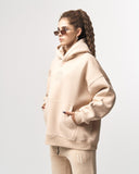 Insignio 3D Embroidered Designer Oversized Beige Hoodie Jogger Set (5)