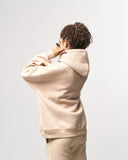 Insignio 3D Embroidered Designer Oversized Beige Hoodie Jogger Set (4)