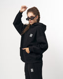 Sigilio QR Printed Oversized Black Hoodie Jogger Set (12)