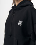 Sigilio QR Printed Oversized Black Hoodie Jogger Set (9)