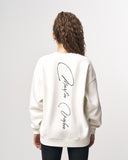 Signatura MV 3D Printed Handwriting Oversized White Sweatshirt (6)