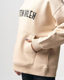 Grieto MV Crack Print Beige Oversized Designer Hoodie (6)