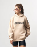 Grieto MV Crack Print Beige Oversized Designer Hoodie (8)
