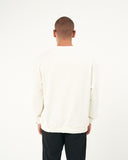 Men's Oversize Basic Sweatshirt Ethnic Designer White (7)