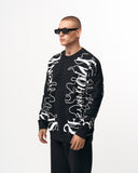 Men's Oversized Printed Black Sweatshirt (2)