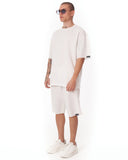 Men's Oversize Shortsuit Light Fabric White (2)