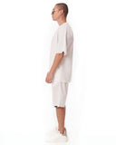 Men's Oversize Shortsuit Light Fabric White (4)