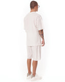Men's Oversize Shortsuit Light Fabric White (5)