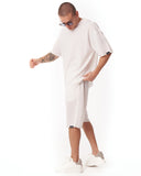 Men's Oversize Shortsuit Light Fabric White (8)