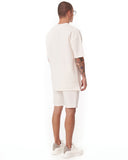 Men's Oversize Shortsuit Designer Light Fabric White (5)