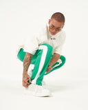 Oversized Striped Green Baggy Sweatpants